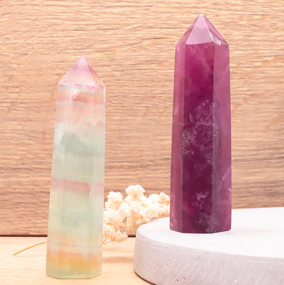 Pointe Polie Fluorine Rainbow AA 110 à 150G (1 Pièce)