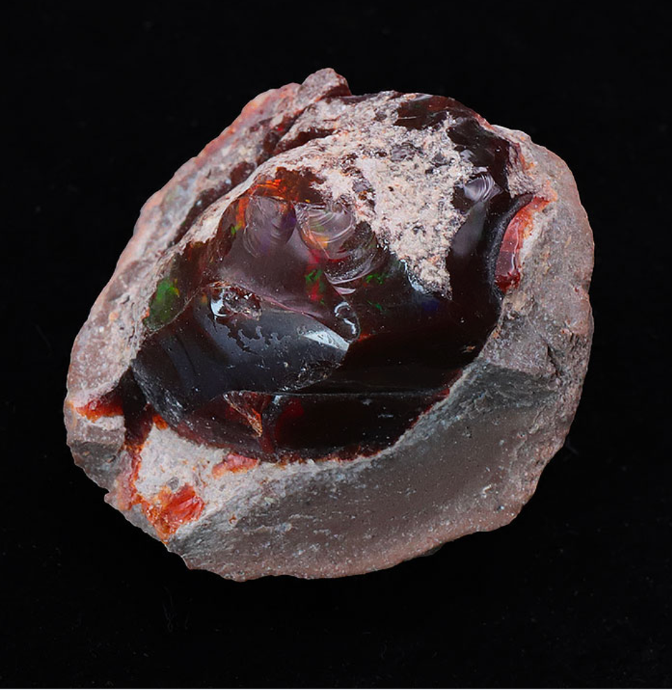 LOT MINÉRAUX BRUTES N°0996 OPALE CHOCOLAT AA+ 12.39G / 61.95CTS (LOT 1 PIÈCE)