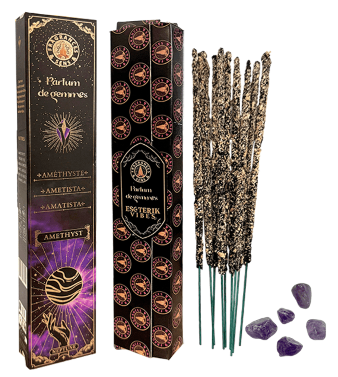 Encens en Gemmes Naturelles - 7 Variétés (1 pièce aux choix)