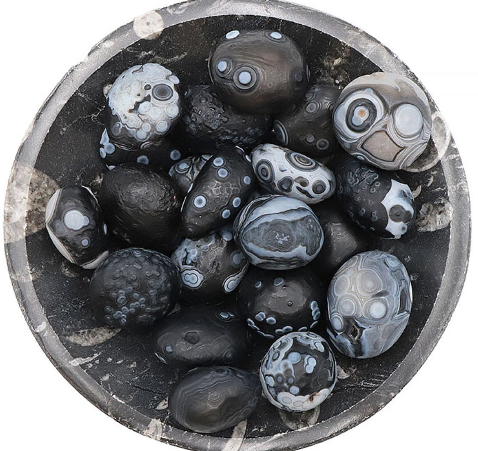 PIERRE ROULÉE AGATE DE GOBI (CALCÉDOINE) AAA 30 À 40MM