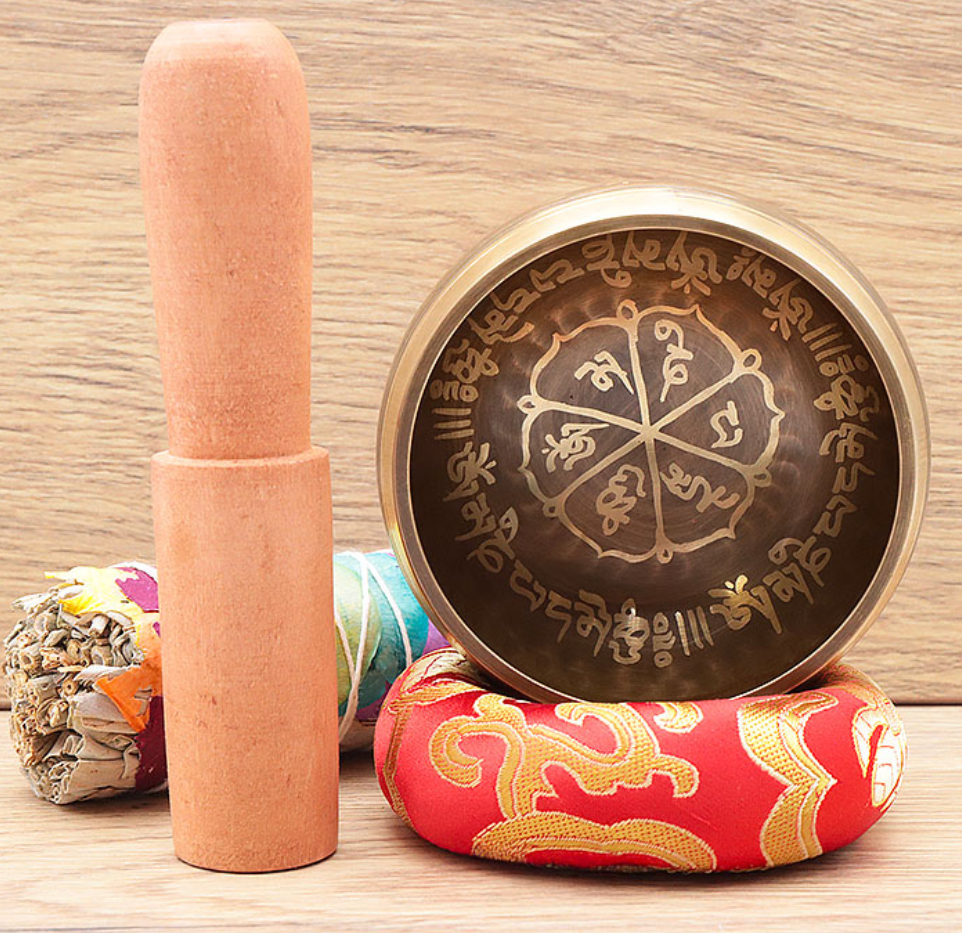 BOL CHANTANT 80MM OM BOL + COUSSIN + BAGUETTE (1 PIÈCE)