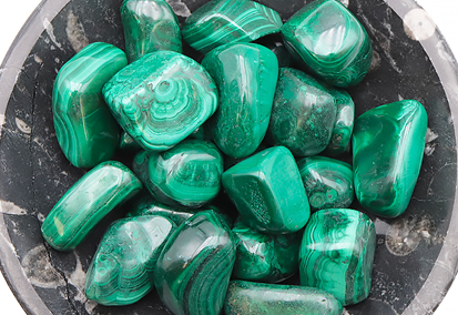 PIERRE ROULÉE MALACHITE A 30 À 40MM