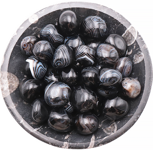 PIERRE ROULÉE AGATE OEIL AA 30 À 40MM